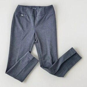 Lisette Montreal Womens Ponte Pull On Pants Size 6 Grey Career Work